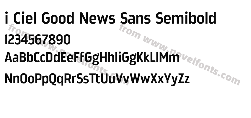 i Ciel Good News Sans SemiboldPreview