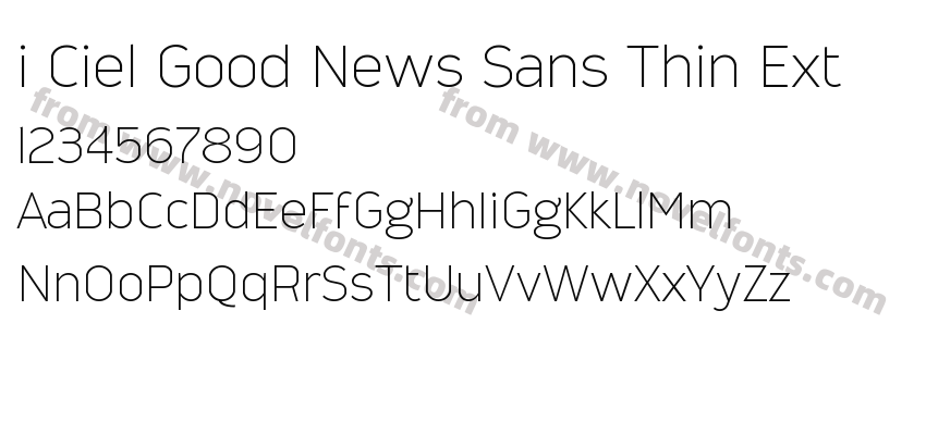 i Ciel Good News Sans Thin ExtPreview