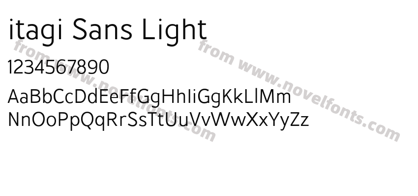 itagi Sans LightPreview