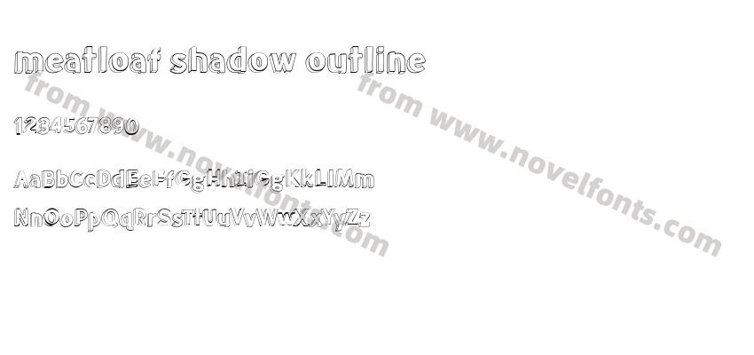 meatloaf shadow outlinePreview