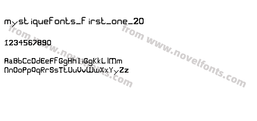 mystiquefonts_first_one_20Preview