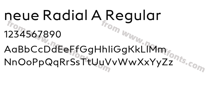 neue Radial A RegularPreview