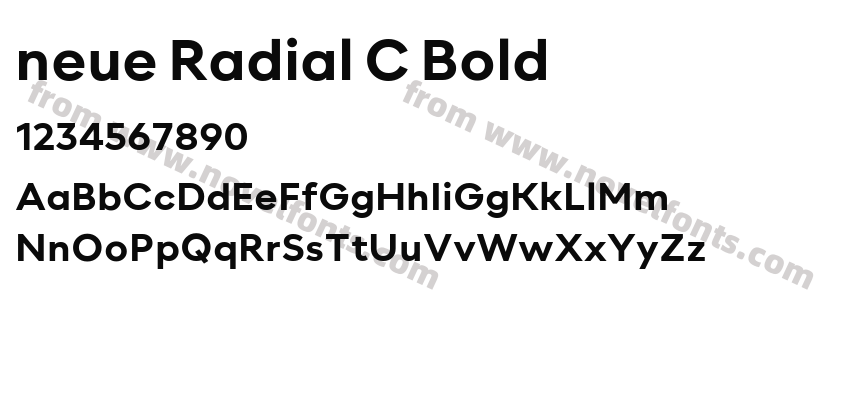 neue Radial C BoldPreview