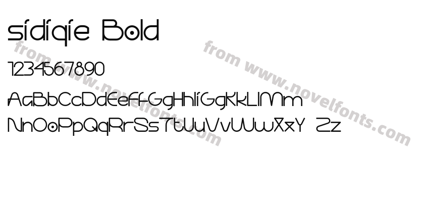 sidiqie BoldPreview