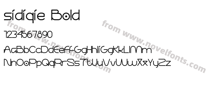 sidiqie BoldPreview