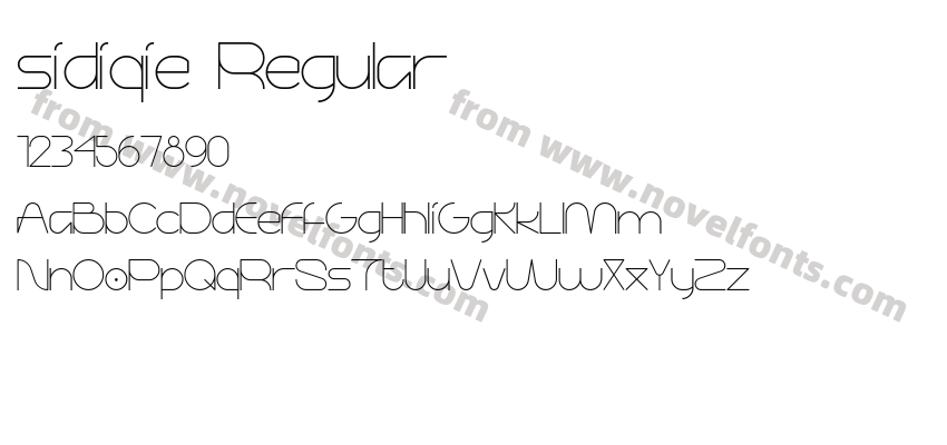 sidiqie RegularPreview