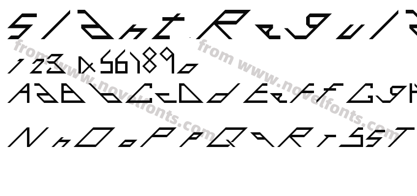 slant RegularPreview