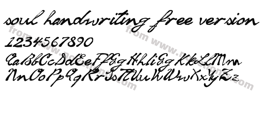 soul handwriting_free versionPreview