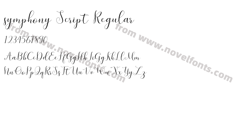 symphony Script RegularPreview