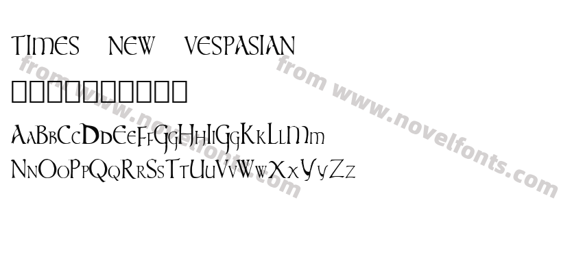 times new vespasianPreview