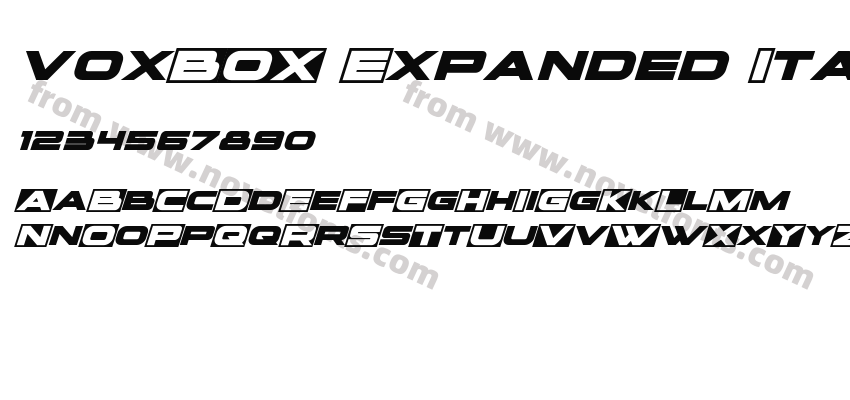 voxBOX Expanded ItalicPreview