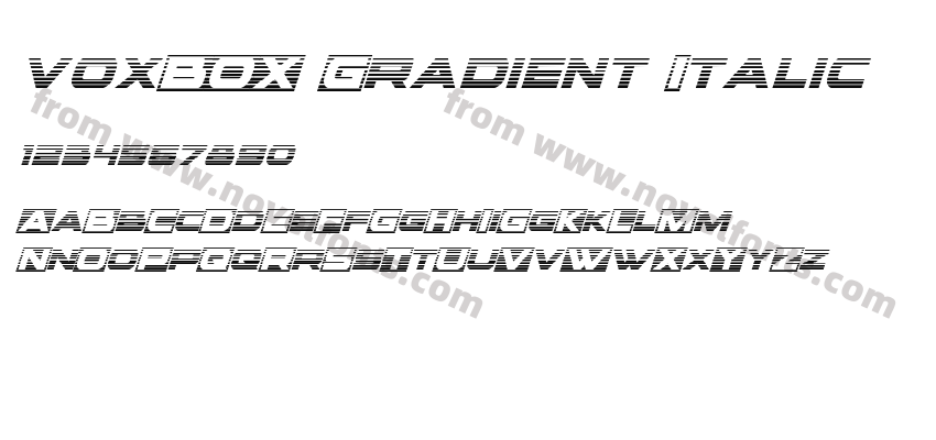voxBOX Gradient ItalicPreview