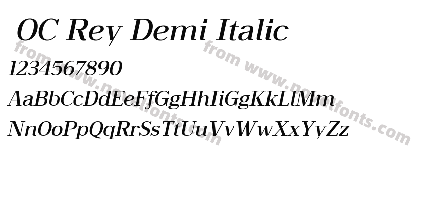  OC Rey Demi ItalicPreview