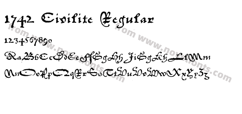 1742 Civilite RegularPreview