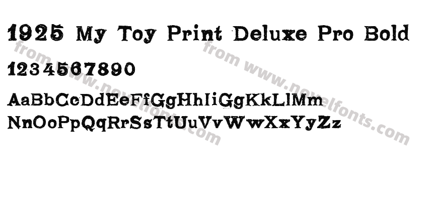 1925 My Toy Print Deluxe Pro BoldPreview