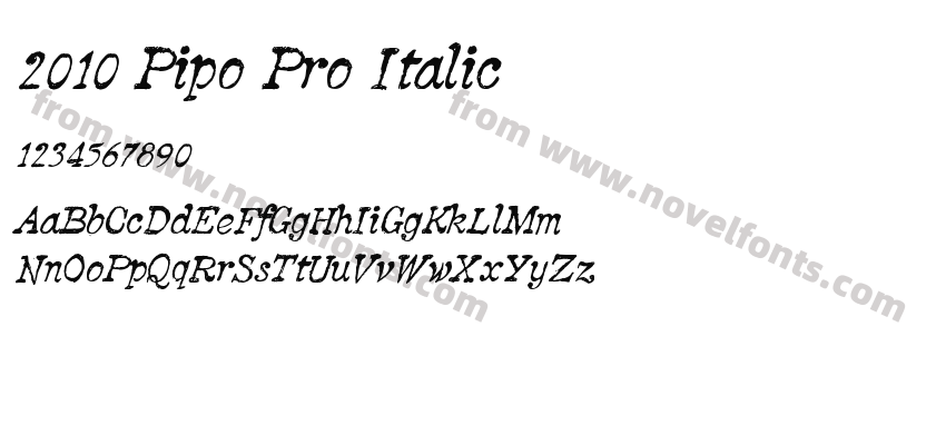 2010 Pipo Pro ItalicPreview