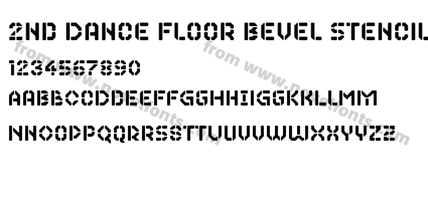 2nd Dance Floor Bevel StencilPreview