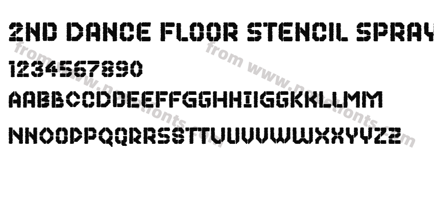 2nd Dance Floor Stencil SprayedPreview