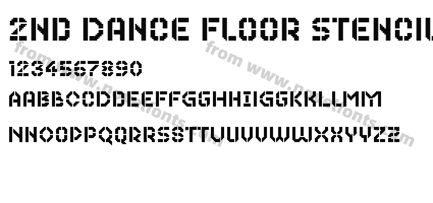 2nd Dance Floor StencilPreview