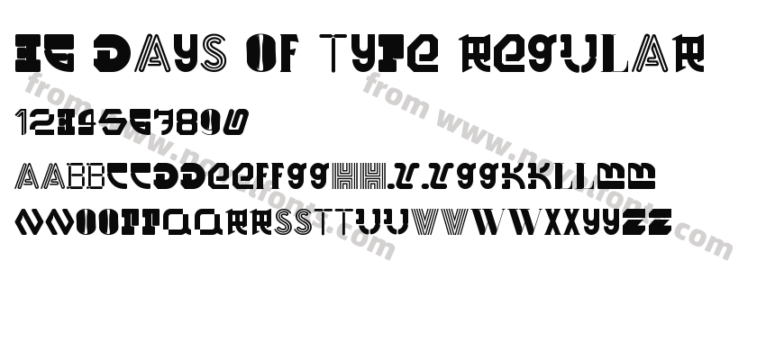 36 Days Of Type RegularPreview