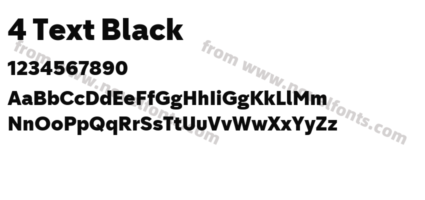 4 Text BlackPreview