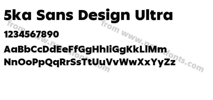 5ka Sans Design UltraPreview