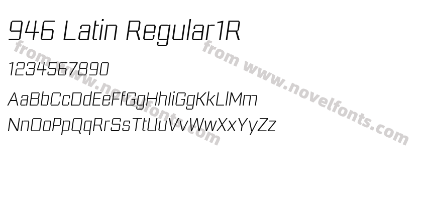 946 Latin Regular1RPreview