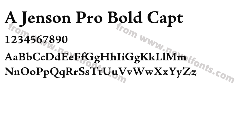 A Jenson Pro Bold CaptPreview
