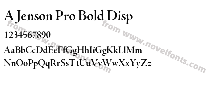 A Jenson Pro Bold DispPreview