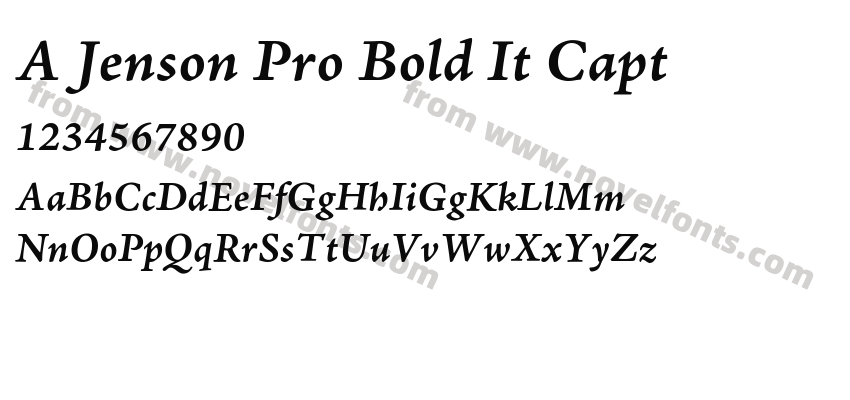 A Jenson Pro Bold It CaptPreview