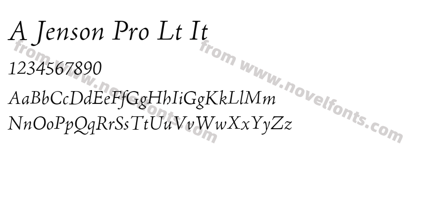 A Jenson Pro Lt ItPreview