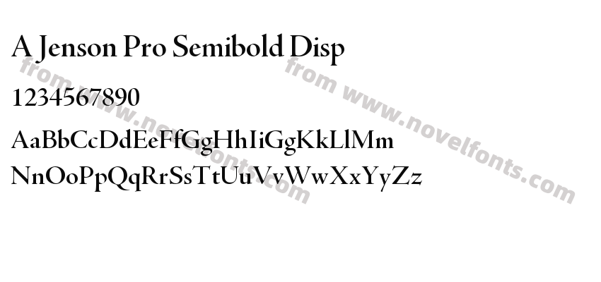 A Jenson Pro Semibold DispPreview
