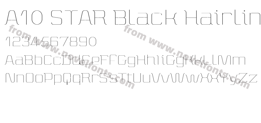 A10 STAR Black HairlinePreview