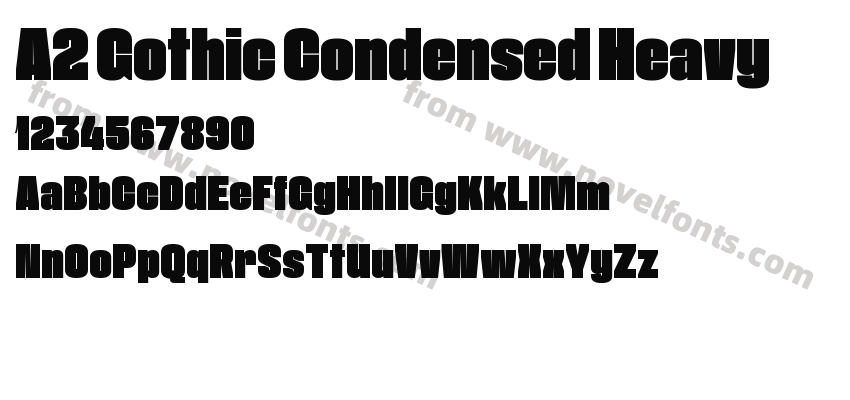 A2 Gothic Condensed HeavyPreview