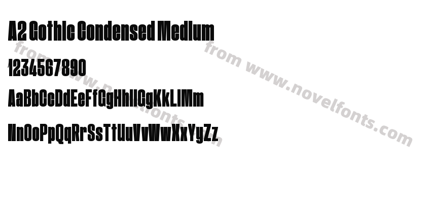 A2 Gothic Condensed MediumPreview