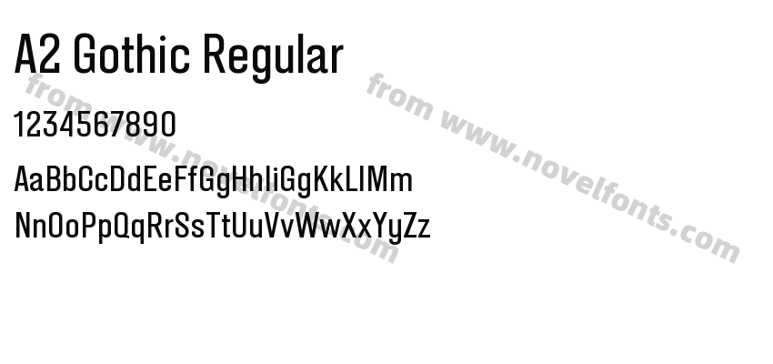 A2 Gothic RegularPreview
