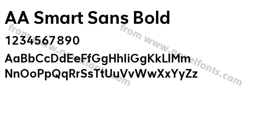 AA Smart Sans BoldPreview