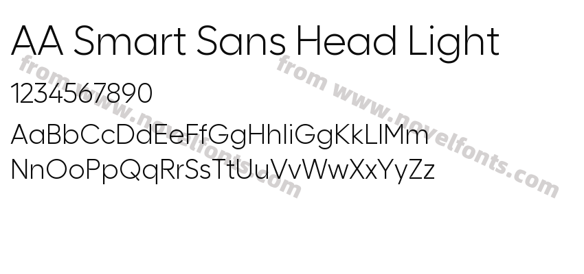 AA Smart Sans Head LightPreview