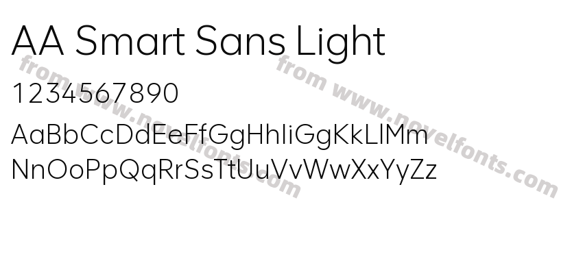 AA Smart Sans LightPreview