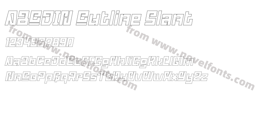 ABODIN Outline SlantPreview