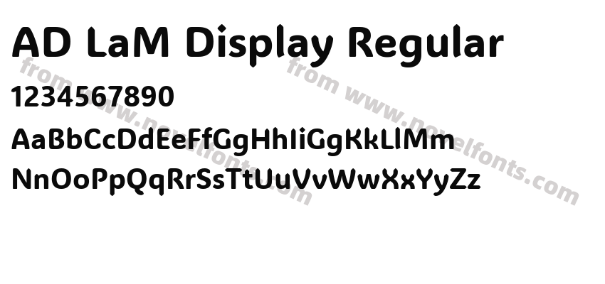 AD LaM Display RegularPreview