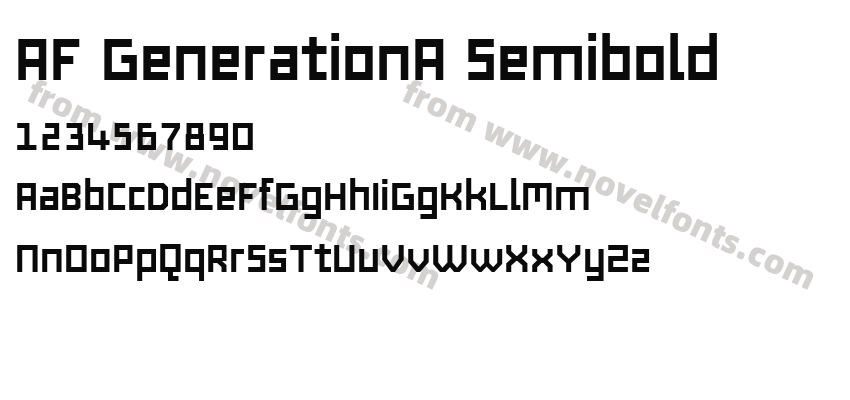 AF GenerationA SemiboldPreview