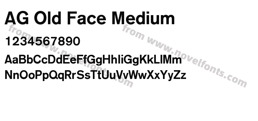 AG Old Face MediumPreview