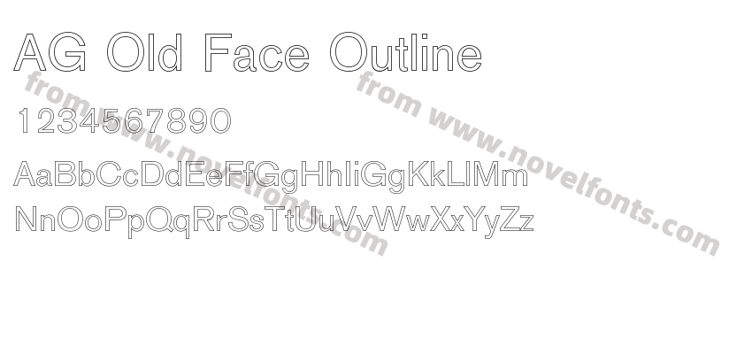 AG Old Face OutlinePreview