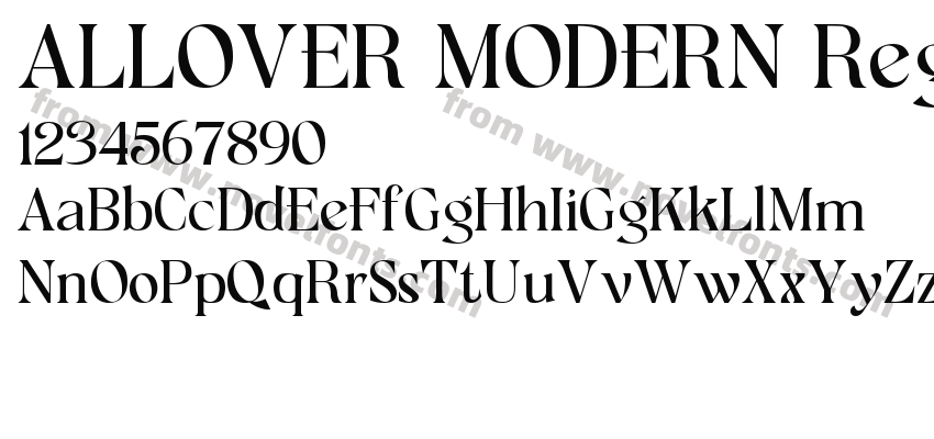 ALLOVER MODERN RegularPreview