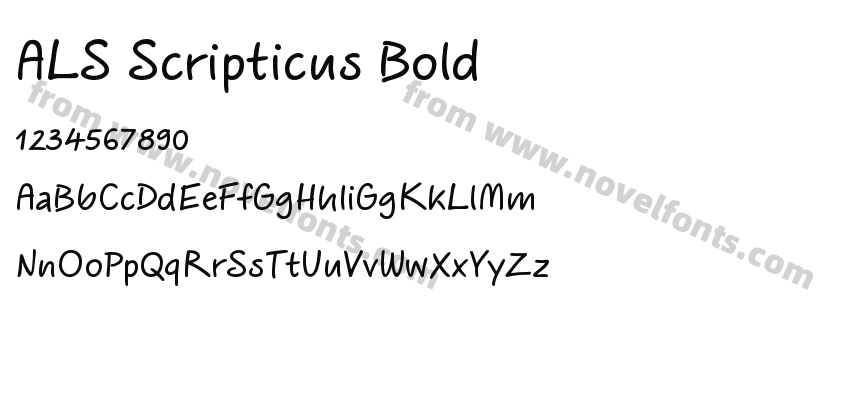 ALS Scripticus BoldPreview