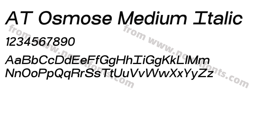 AT Osmose Medium ItalicPreview