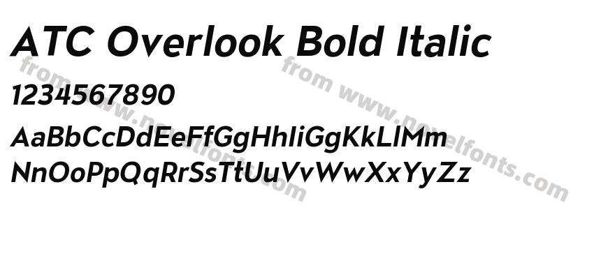 ATC Overlook Bold ItalicPreview