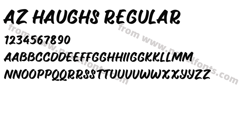 AZ Haughs RegularPreview