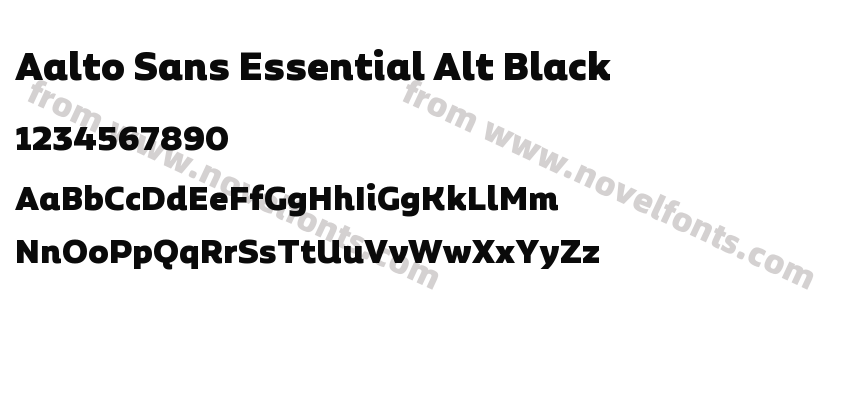 Aalto Sans Essential Alt BlackPreview